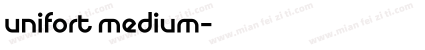 unifort medium字体转换